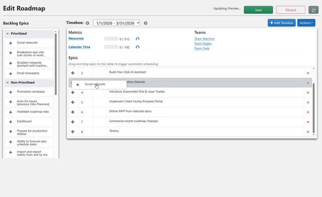 Planner Overview Screenshot